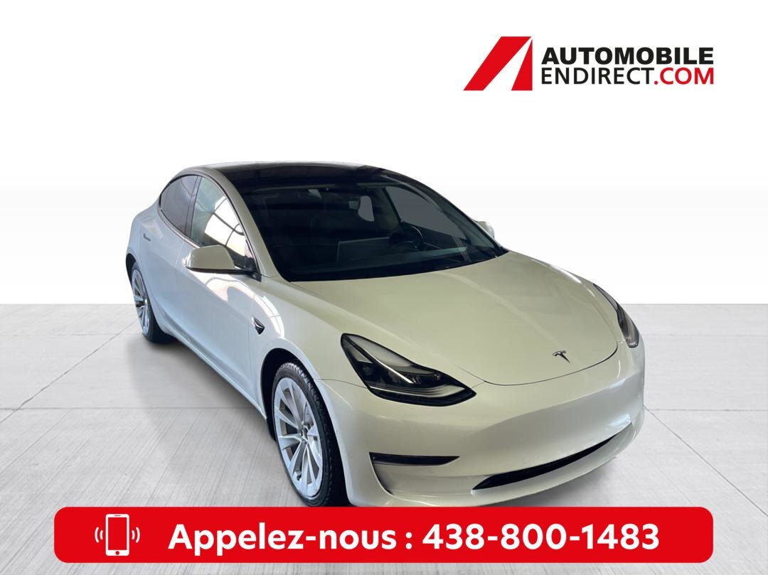 2022 Tesla Model 3 Standard Range Cuir Toit Vitré Mags GPS Sièges cha