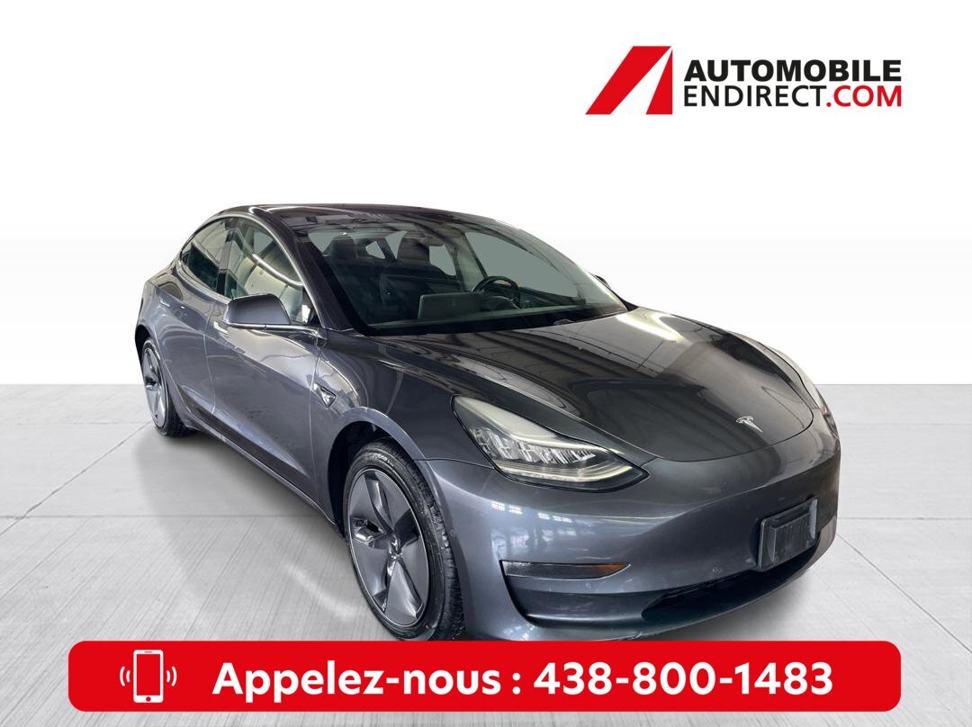 2019 Tesla Model 3 Long Range AWD Toit Vitré GPS Sièges Chauffants