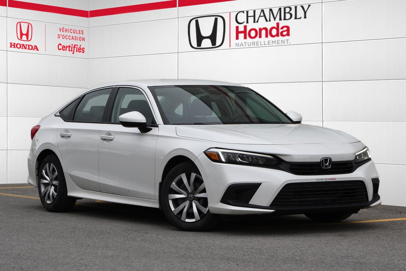 2022 Honda Civic Sedan LX / 1proprio / bas millage / demarreur / carplay