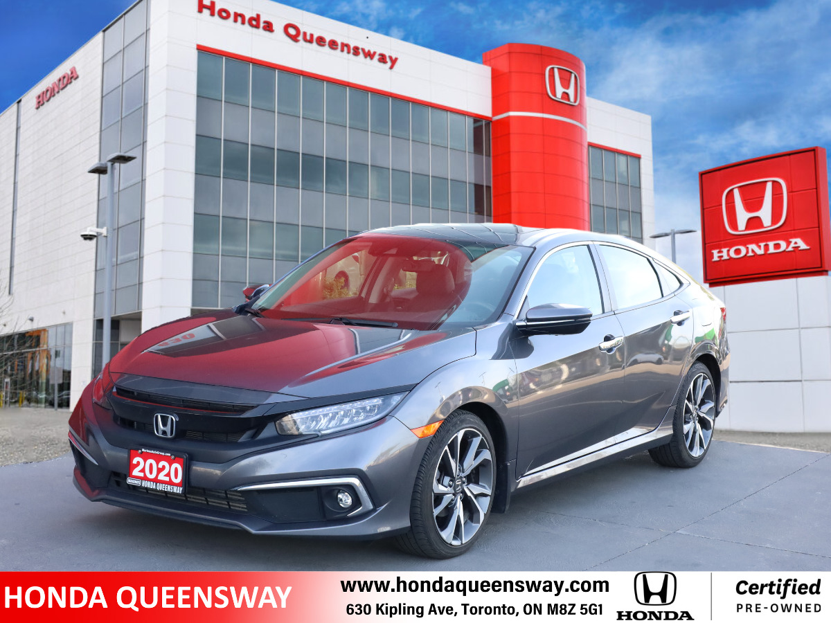 2020 Honda Civic Sedan Touring CVT| 1 OWNER| OFF LEASE| LOW KM's| LOADED 