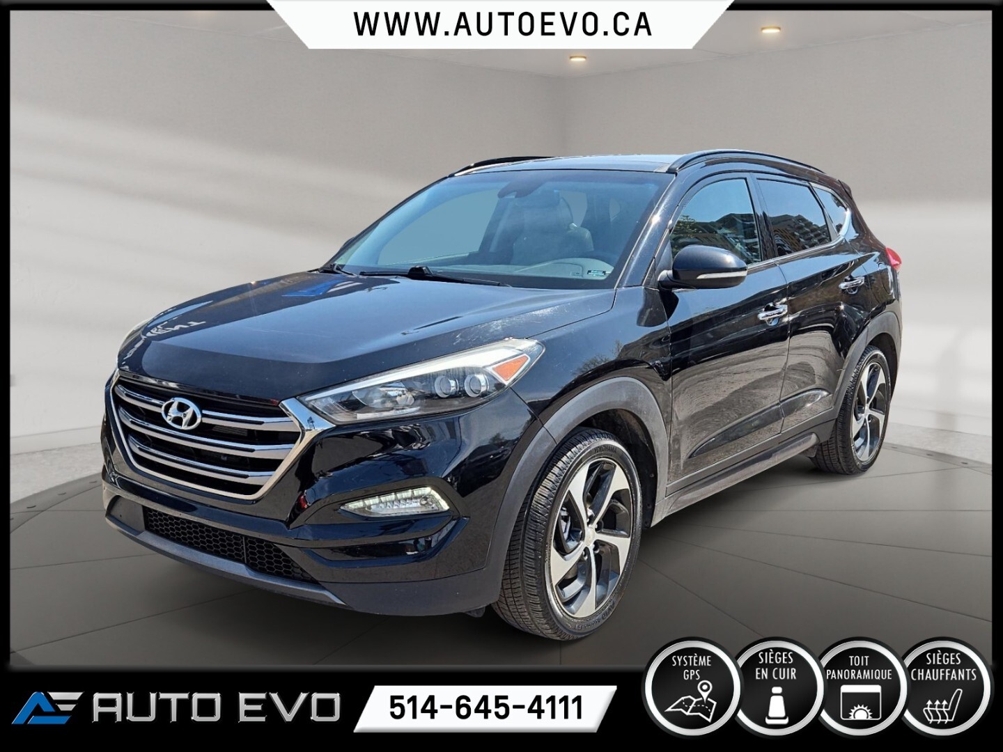 2016 Hyundai Tucson ULTIMATE AWD * GPS * CUIR * TOIT PANO * SIEGE CHAU