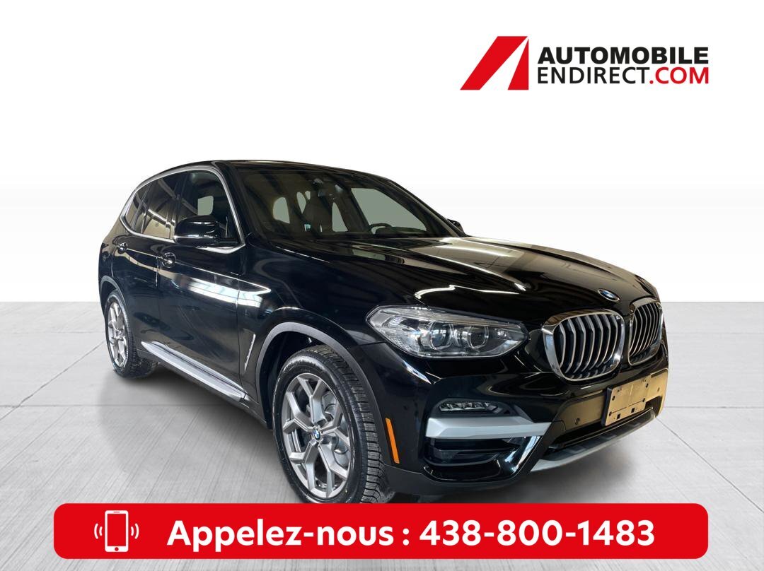 2021 BMW X3 xDrive30i Mags Cuir GPS Sièges Chauffants