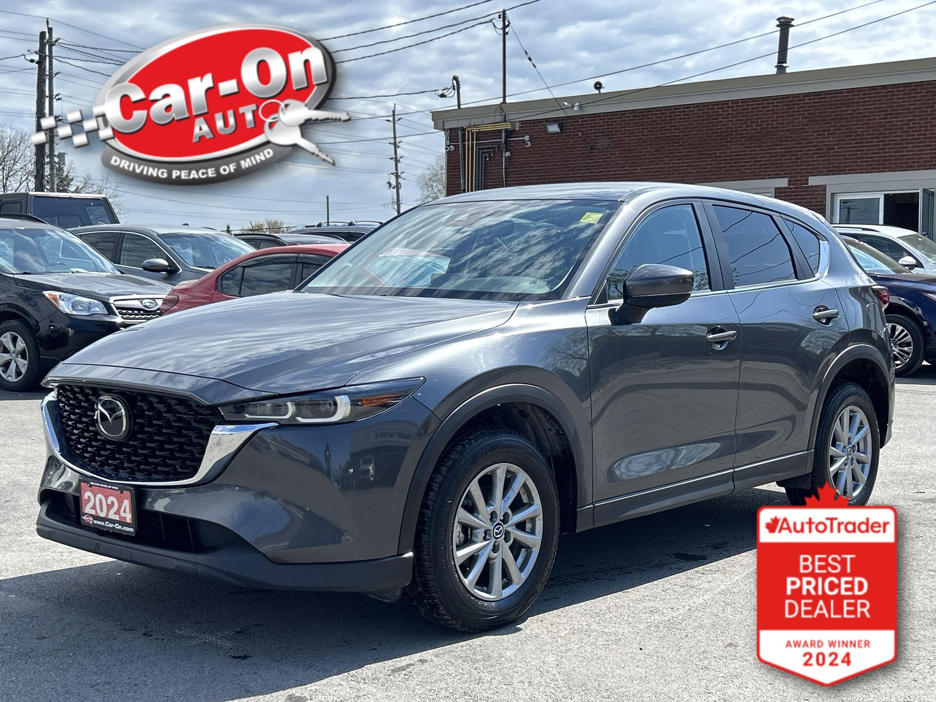 2024 Mazda CX-5 GS AWD| LEATHER| HTD SEATS| CARPLAY| REAR CAM