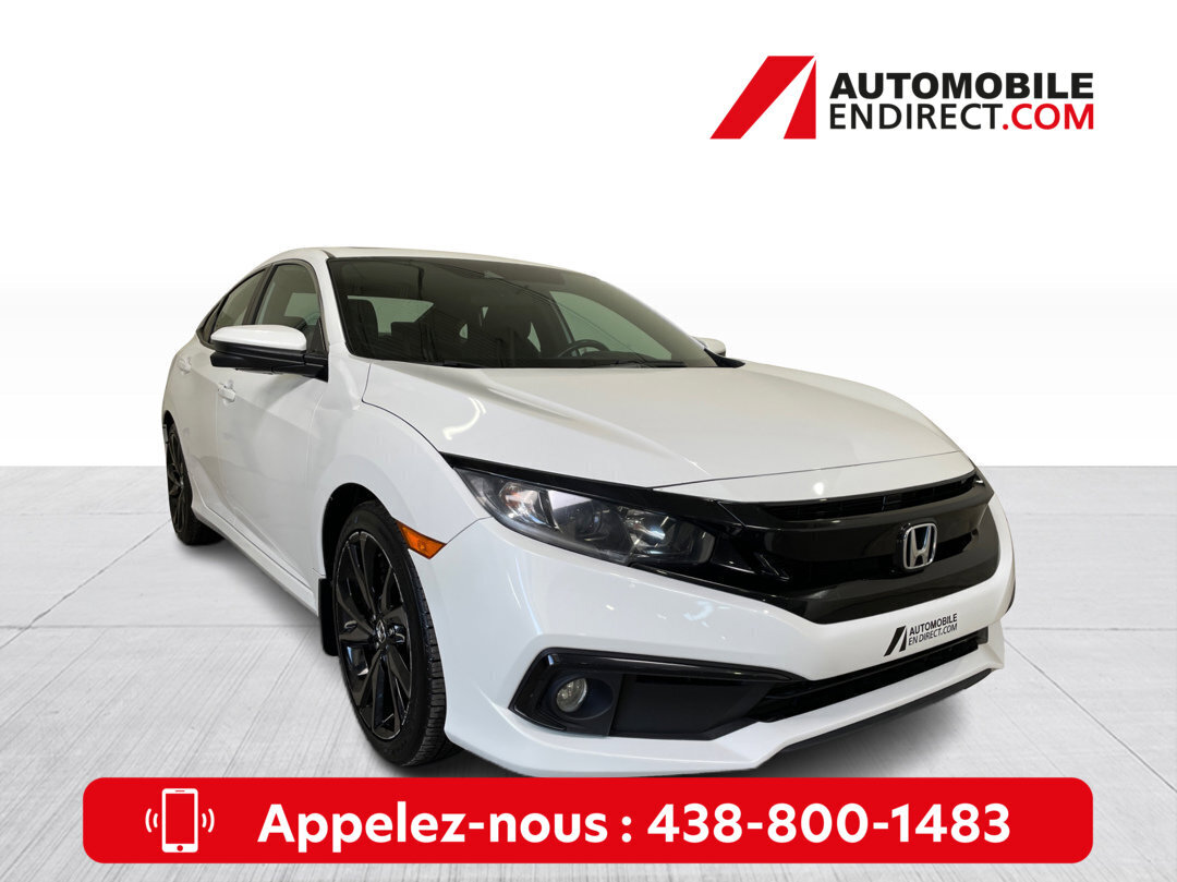 2019 Honda Civic Sedan Sport A/C Mags Toit Sièges Chauffants Caméra