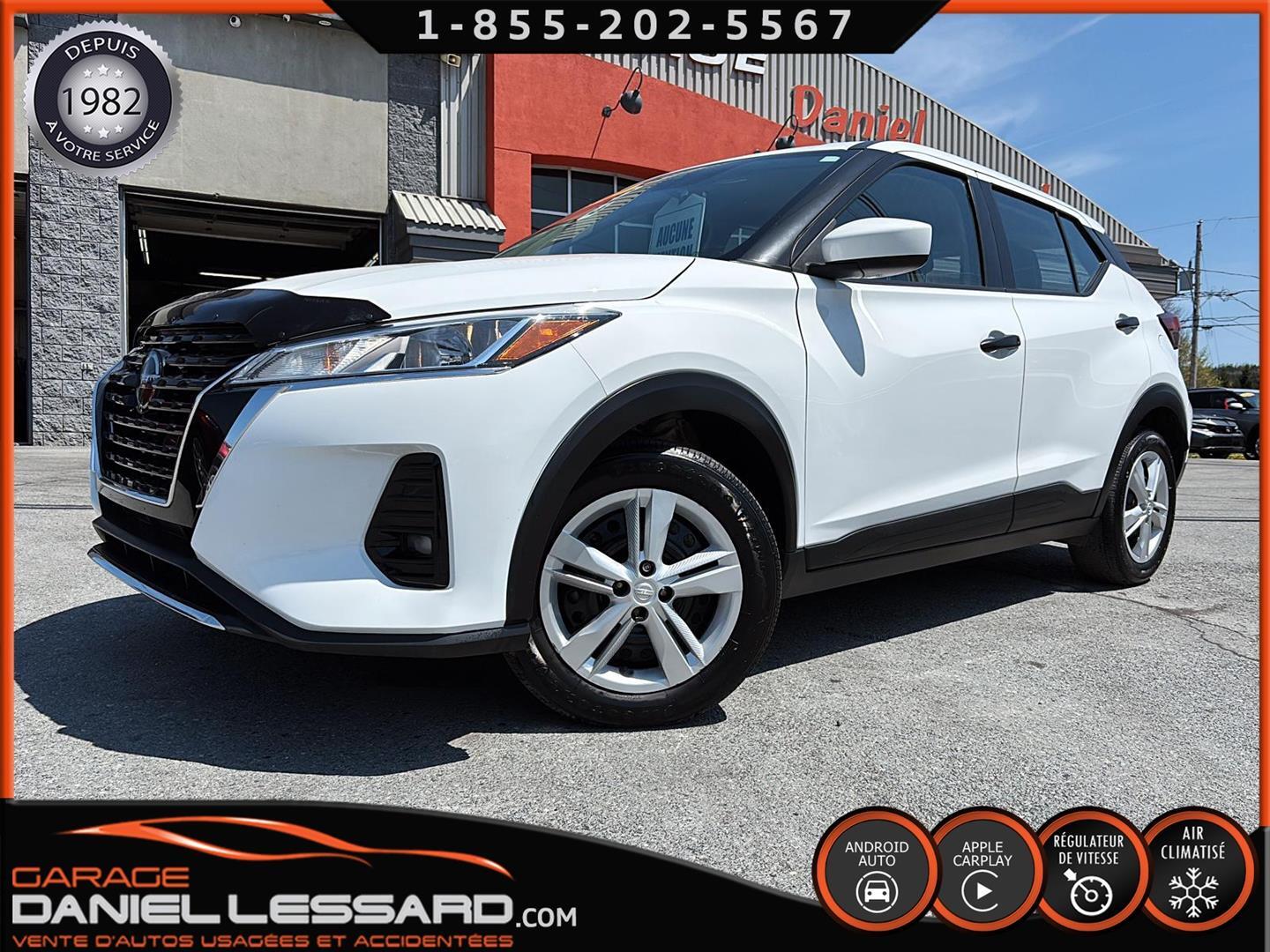 2021 Nissan Kicks S *** BAS KM *** PAS VGA A/C CRUISE ANGLEMORT