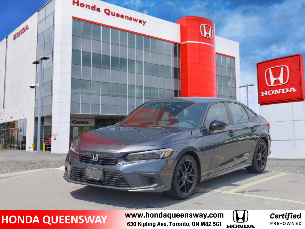 2022 Honda Civic Sedan Sport CVT|CPO| NO ACCIDENTS| LEASE RETURN|LOW KMS
