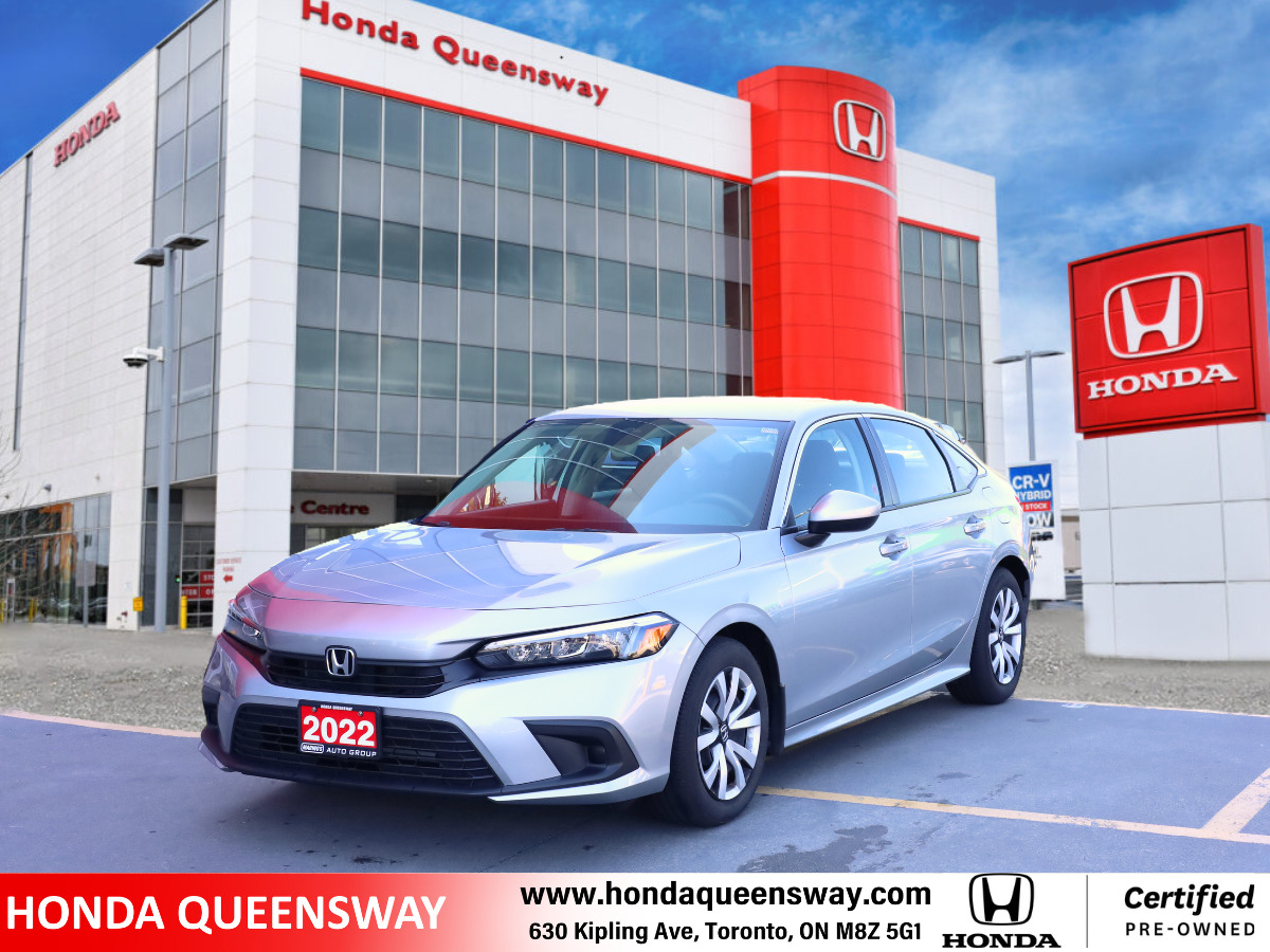 2022 Honda Civic Sedan LX CVT|CPO| 1 OWNER| NO ACCIDENT| OFF LEASE 