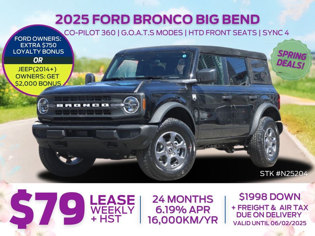 2025 Ford Bronco Big Bend 4 Door 4x4
