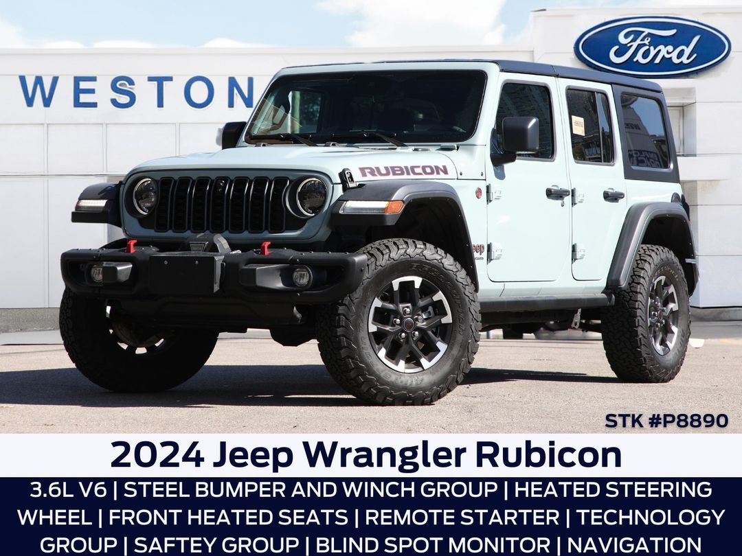 2024 Jeep Wrangler Rubicon Steel Bumper & Winch Group, Tech Group