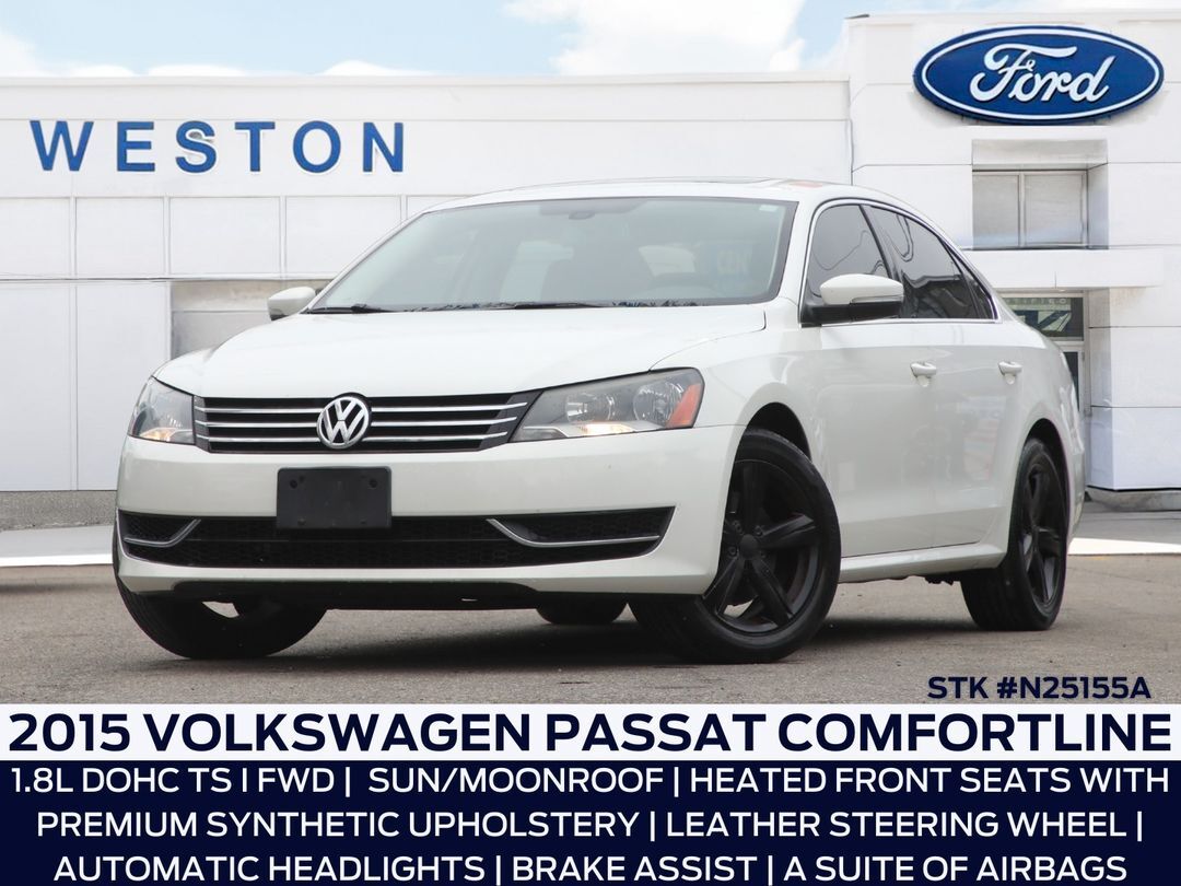 2015 Volkswagen Passat Certified, Nav, Leather, SunRoof, Htd Front Seats