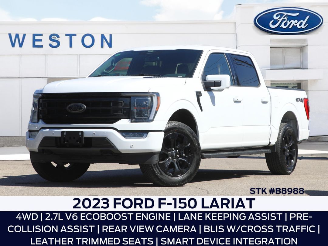 2023 Ford F-150 Lariat Black App Pack, B&O Unleashed, 360Assist +