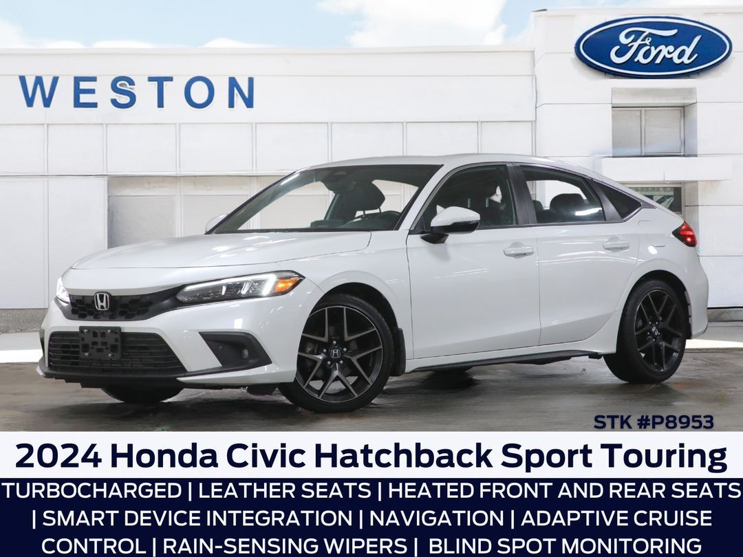 2024 Honda Civic Hatchback Sport Touring, Nav, Sun Roof, Htd Seats 