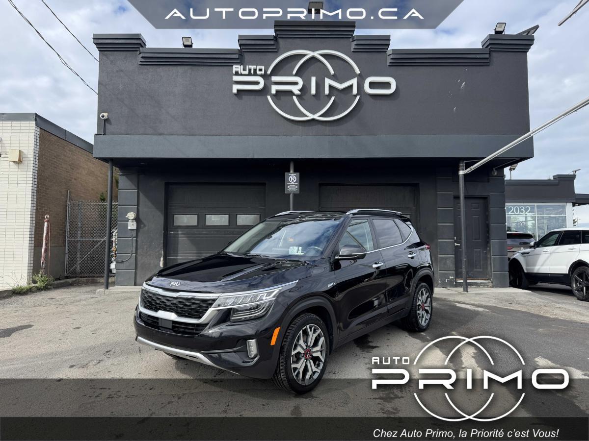 2021 Kia Seltos SX Turbo Cuir Toit Carplay GPS Nav Cam BT Mags