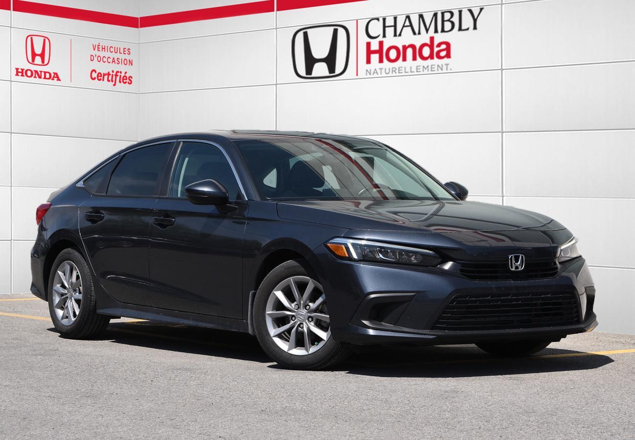 2023 Honda Civic Sedan EX / 1 proprio / bas millage / demarreur /  mag /