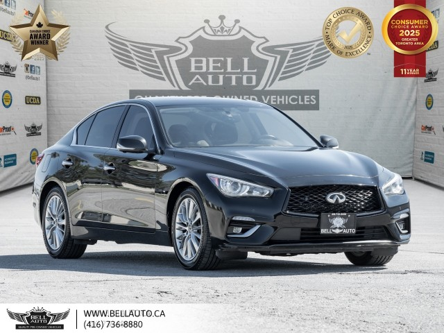 2021 Infiniti Q50 LUXE, 360CAM, AWD, MOONROOF, BACKCAM, BSPOT, BOSE