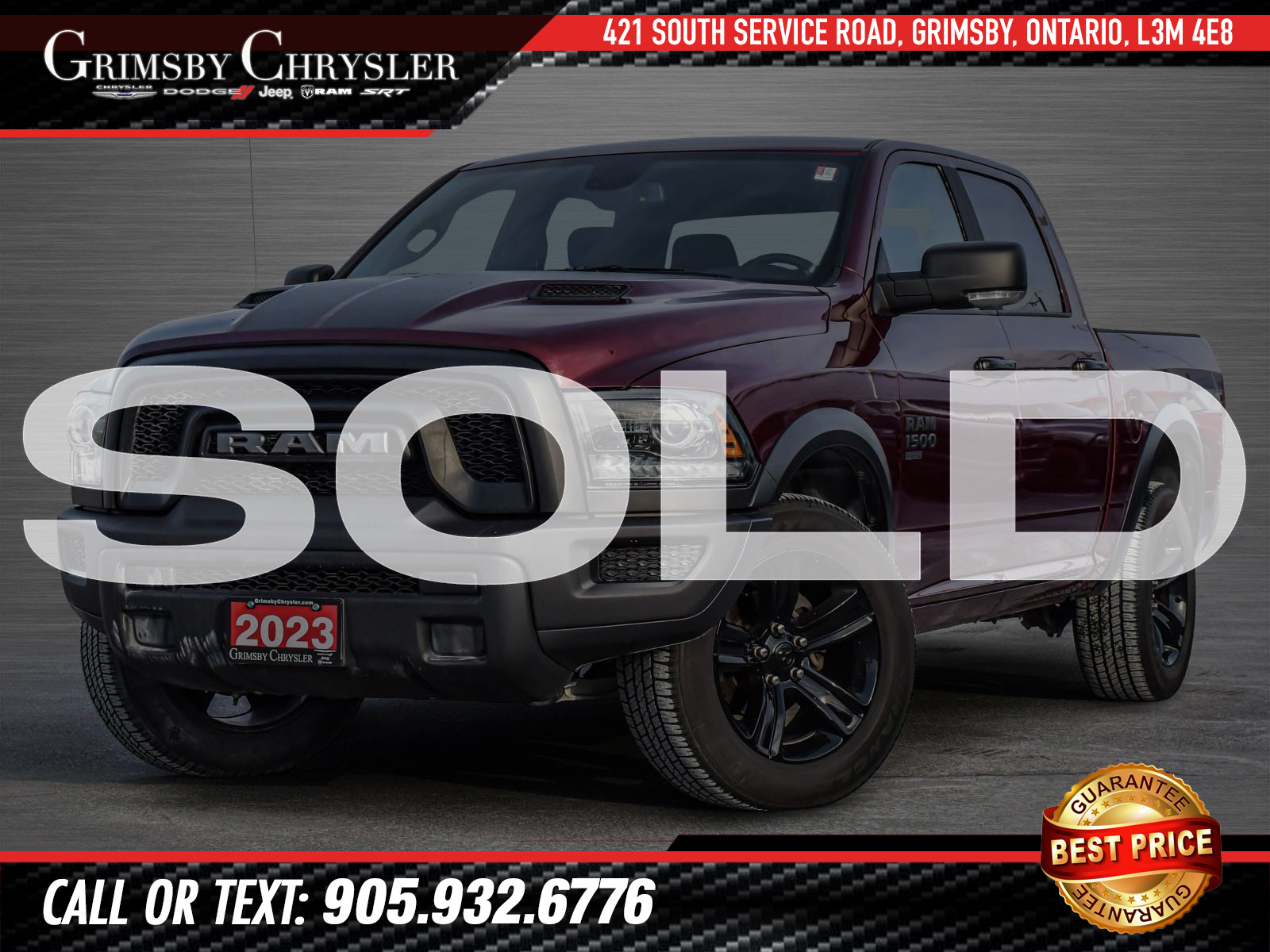 2023 Ram 1500 Classic SLT SOLD BY RYAN - THANK YOU!!