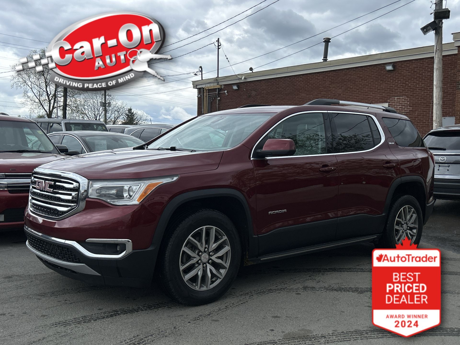 2018 GMC Acadia SLE-2 AWD| LEATHER| 6-PASS| 310HP V6| LOW KMS
