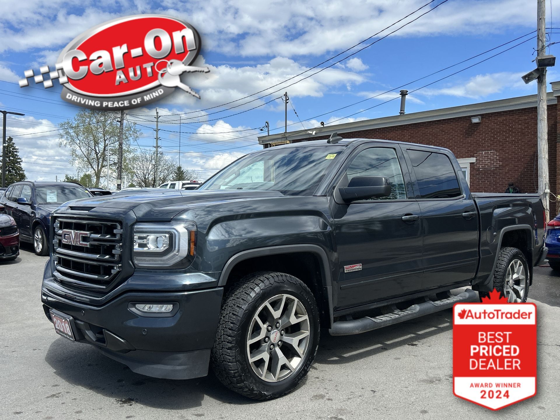 2018 GMC Sierra 1500 SLT 4X4| LEATHER| 5.3L V8| CREW| ALL TERRAIN| NAV