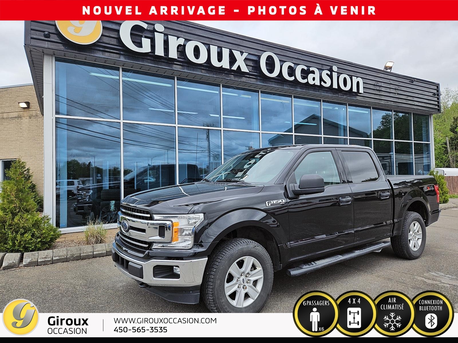 2019 Ford F-150 XLT cabine SuperCrew 2RM caisse de 5,5 pi