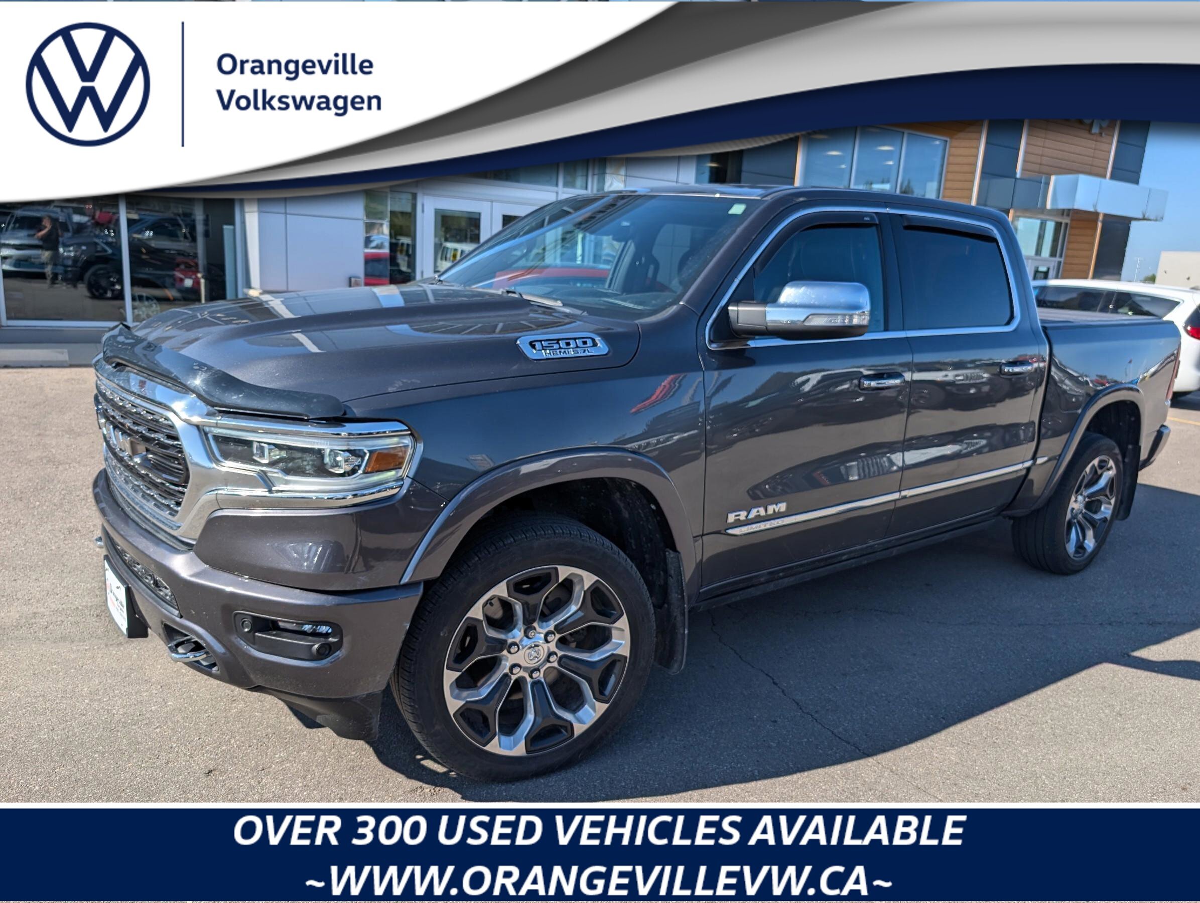 2022 Ram 1500 LimitedLIMITED, HEMI, CREW, 4X4, NAV, HTD/COOL, 1-