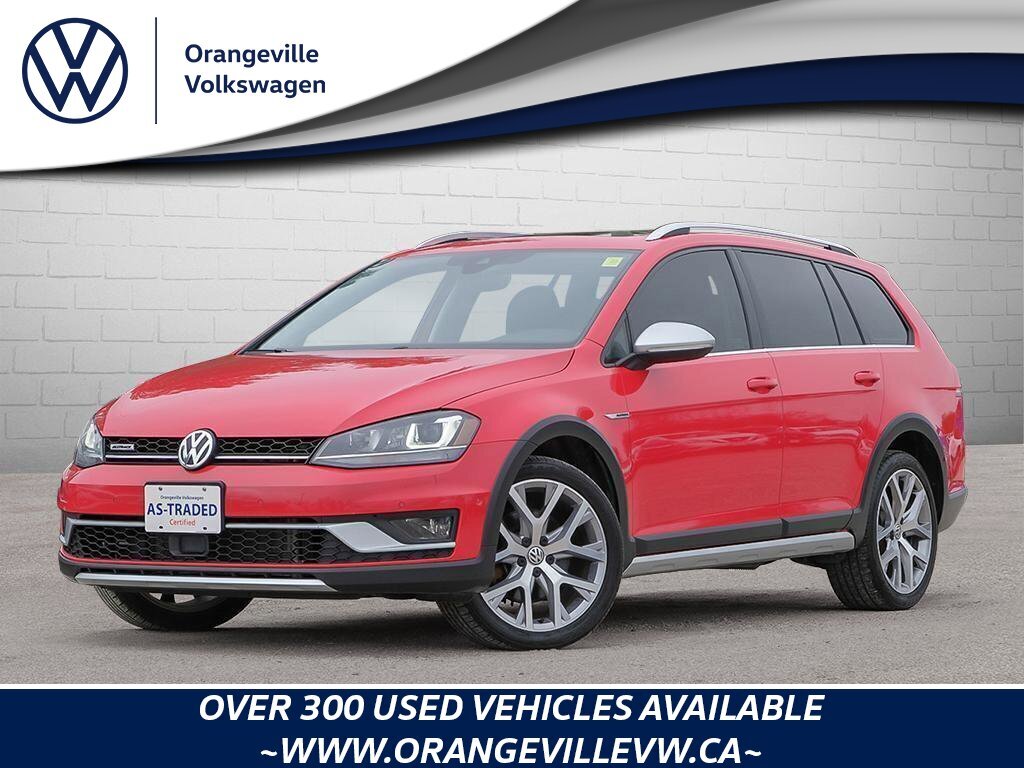 2017 Volkswagen Golf Alltrack 1.8 TSICERTIFIED AS-TRADED, ONE-OWNER, AWD, DRIVER