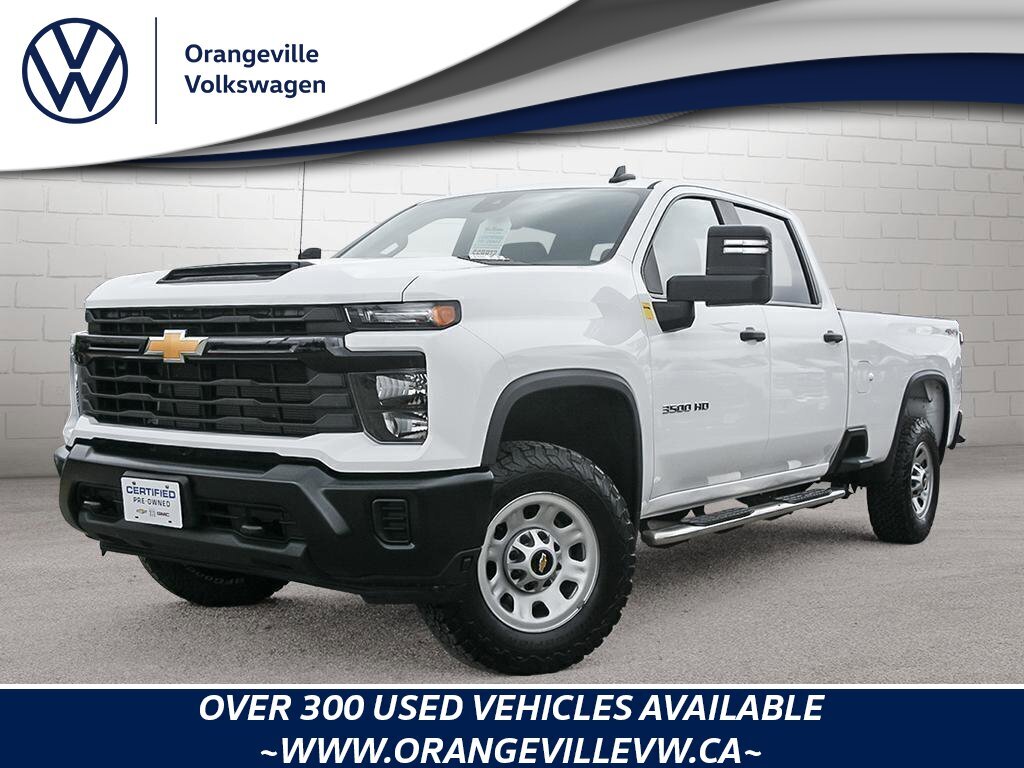 2024 Chevrolet SILVERADO 3500HD Work TruckW/T, CREW, 4X4, 6.6L, LONG BOX, CLEAN CA