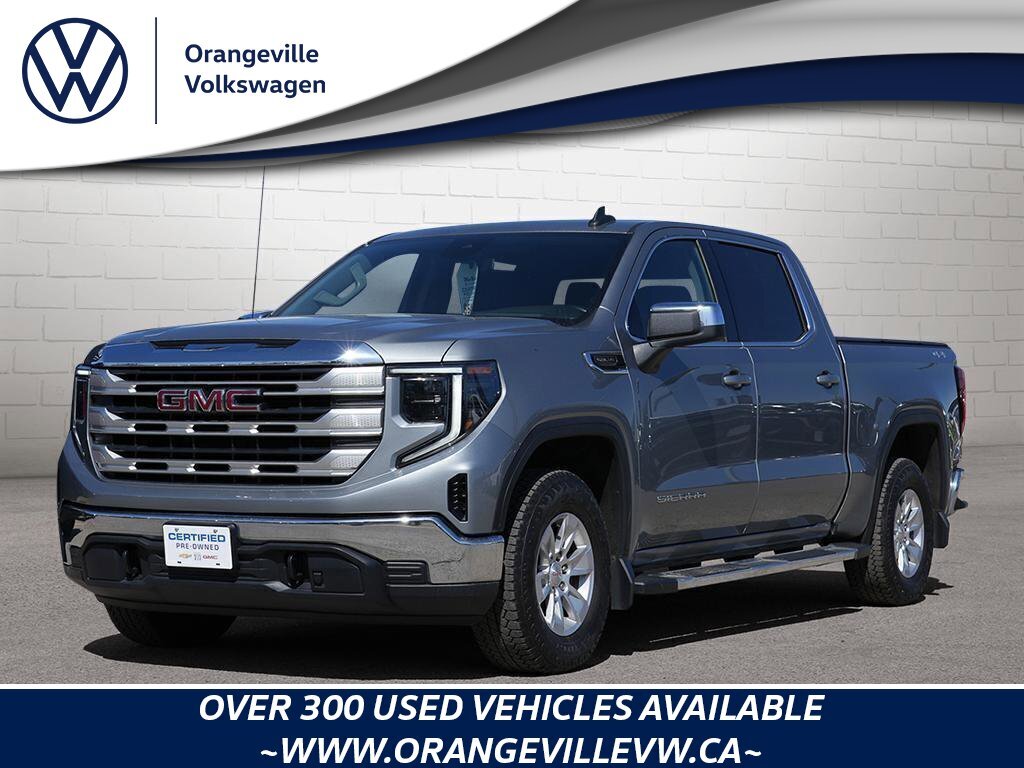 2023 GMC Sierra 1500 SLESLE, CREW, 4X4, 5.3L, HEATED CLOTH, TOW, 1-OWNE