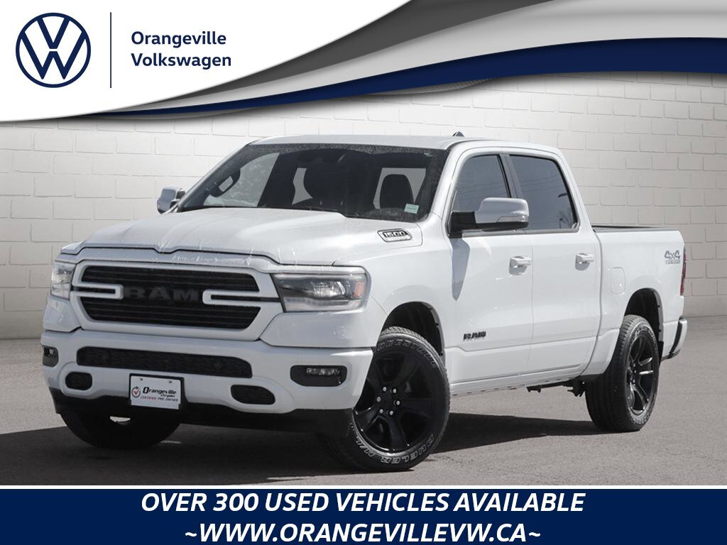 2022 Ram 1500 SportSPORT, CREW, HEMI, 4X4, NAV, HTD/COOL, 1-OWNE