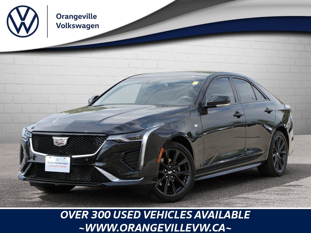 2024 Cadillac CT4 SportONE-OWNER, AWD, CARPLAY, LEATHER, HTD STEERIN