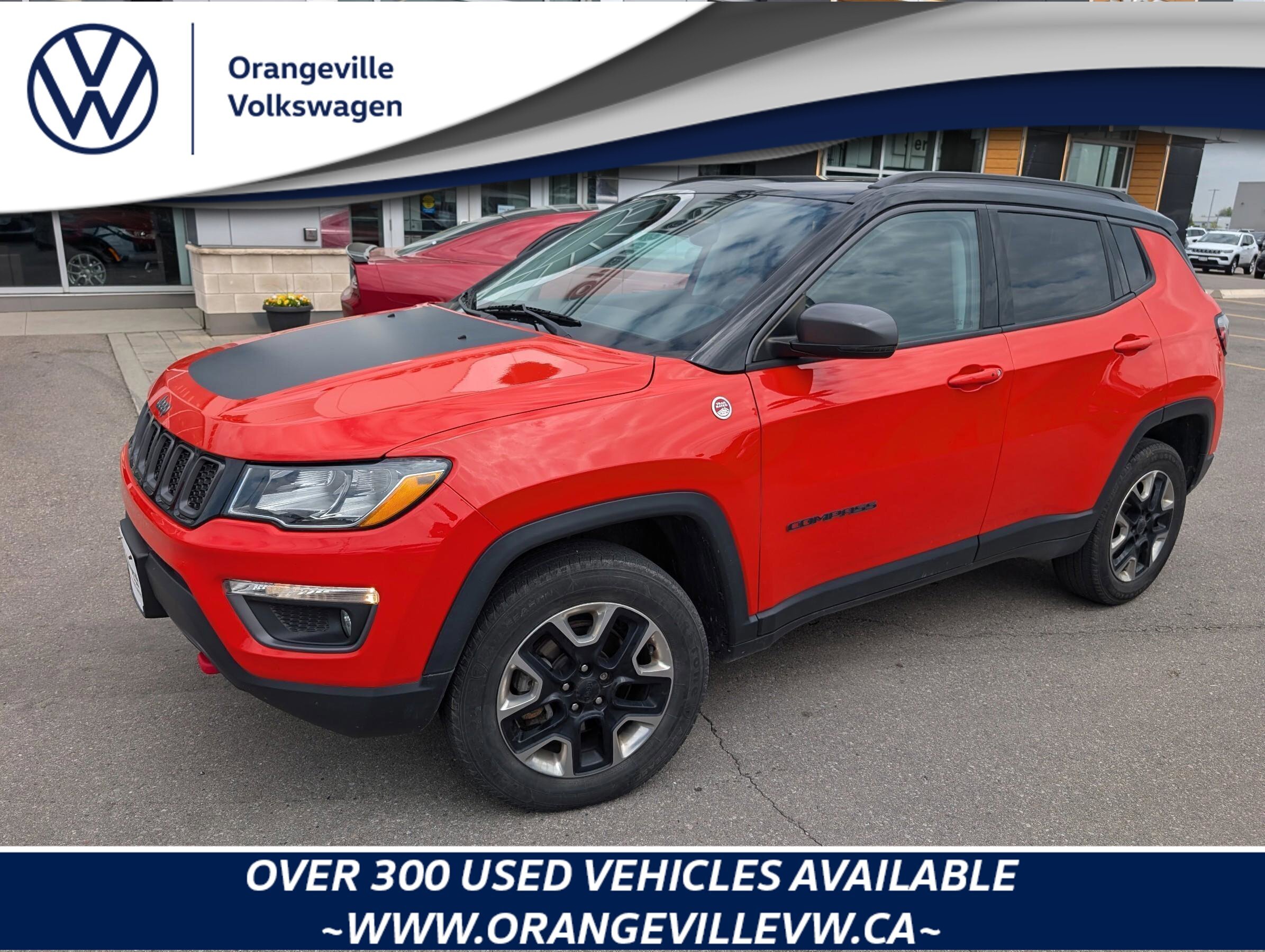 2017 Jeep Compass TrailhawkTRAILHAWK, 2.4L, 4X4, NAV, ROOF, HTD SEAT