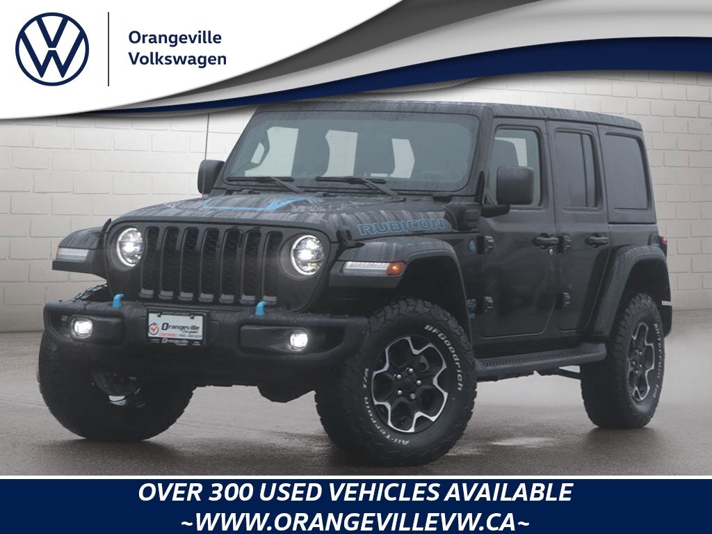 2022 Jeep Wrangler 4xe Unlimited RubiconRUBICON 4XE, NAV, HTD LEATHER, 1-