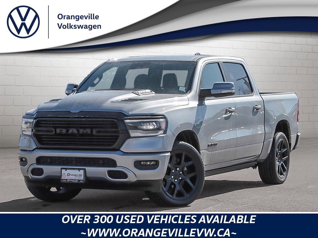 2022 Ram 1500 SportSPORT, CREW, HEMI, 4X4, NAV, HTD/COOL, 1-OWNE