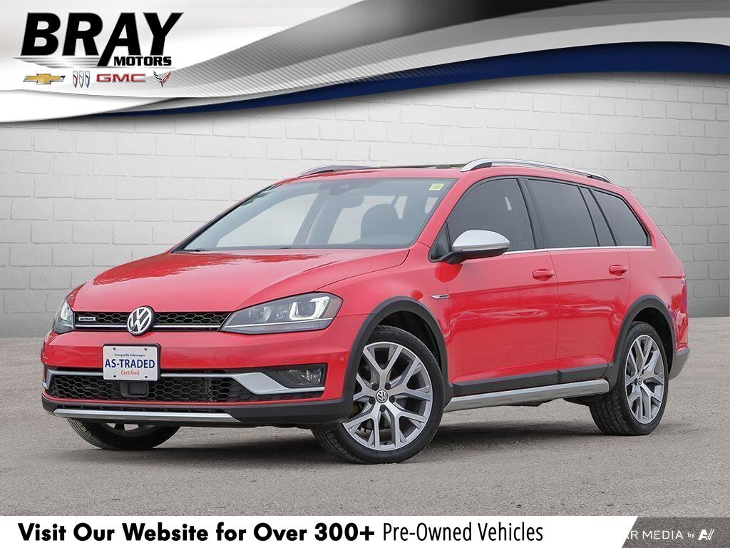 2017 Volkswagen Golf Alltrack 1.8 TSICERTIFIED AS-TRADED, ONE-OWNER, AWD, DRIVER