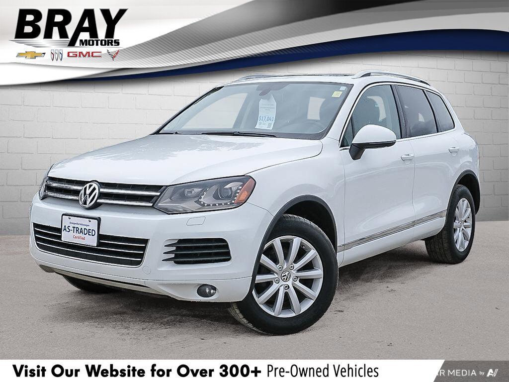 2013 Volkswagen Touareg 3.6L HighlineCERTIFIED AS-TRADED, HTD SEATS, BACKU