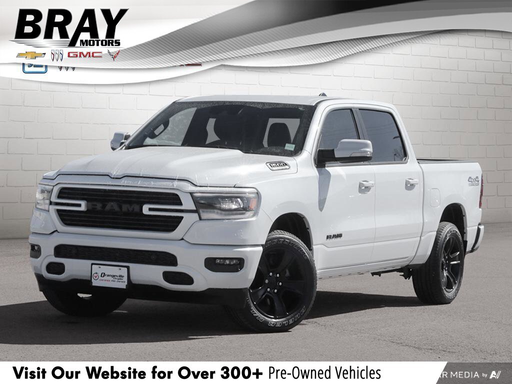 2022 Ram 1500 SportSPORT, CREW, HEMI, 4X4, NAV, HTD/COOL, 1-OWNE