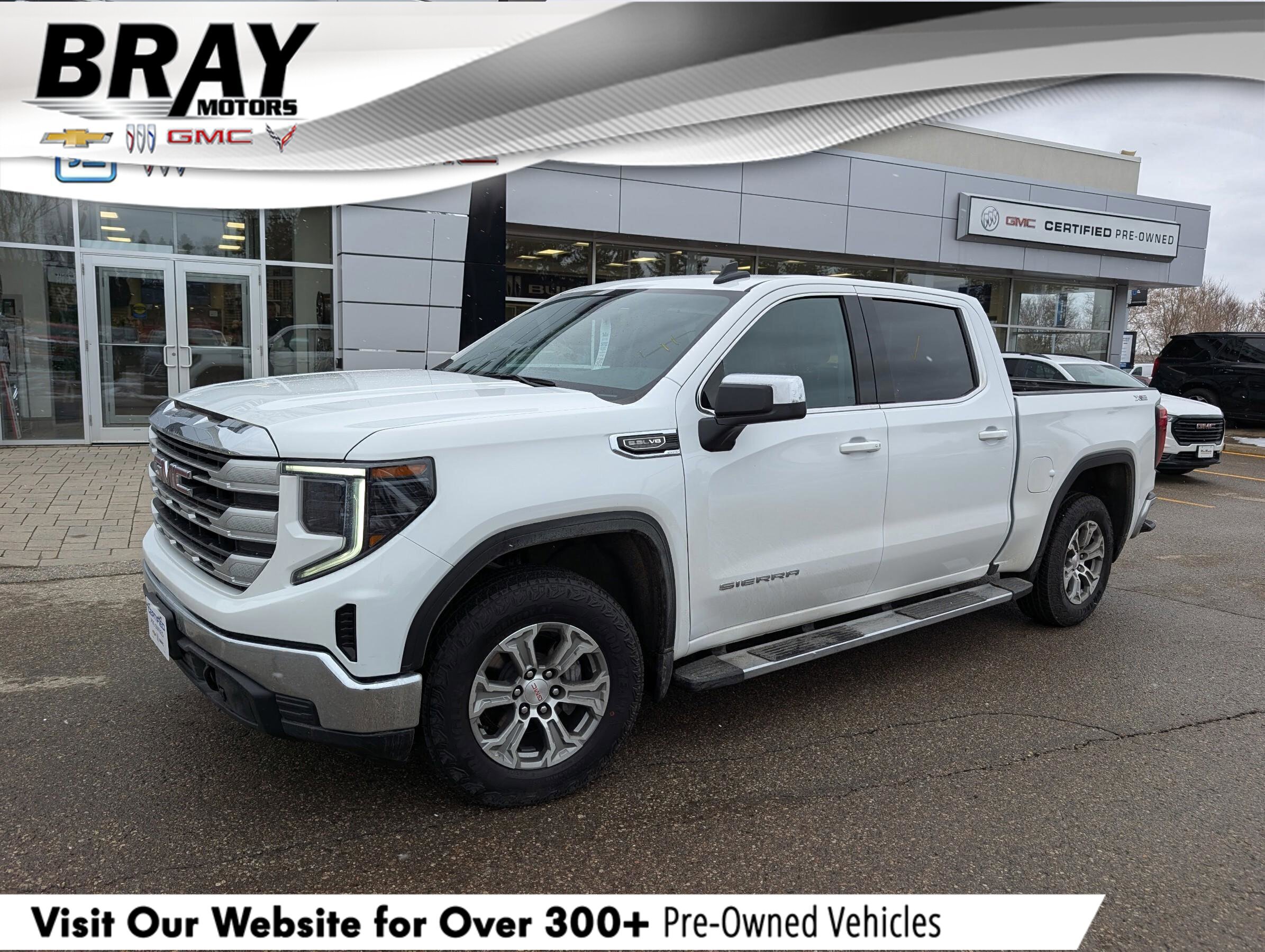 2023 GMC Sierra 1500 SLESLE, CREW, 4X4, X31, 5.3L, HEATED CLOTH, 1-OWNE