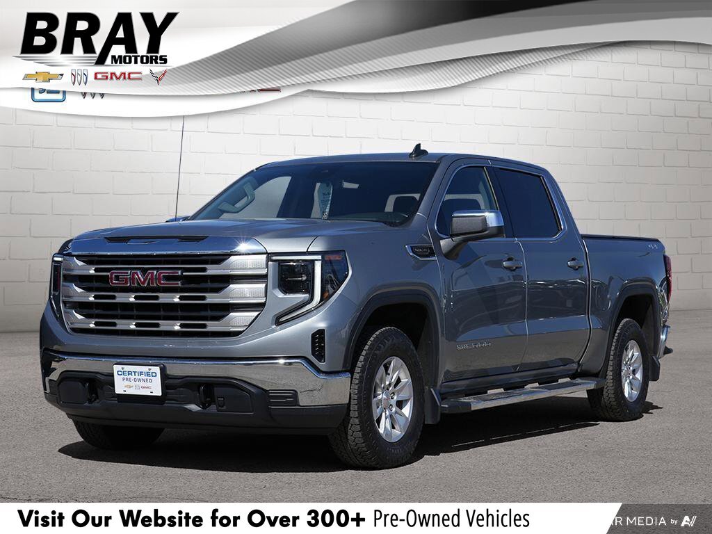 2023 GMC Sierra 1500 SLESLE, CREW, 4X4, 5.3L, HEATED CLOTH, TOW, 1-OWNE