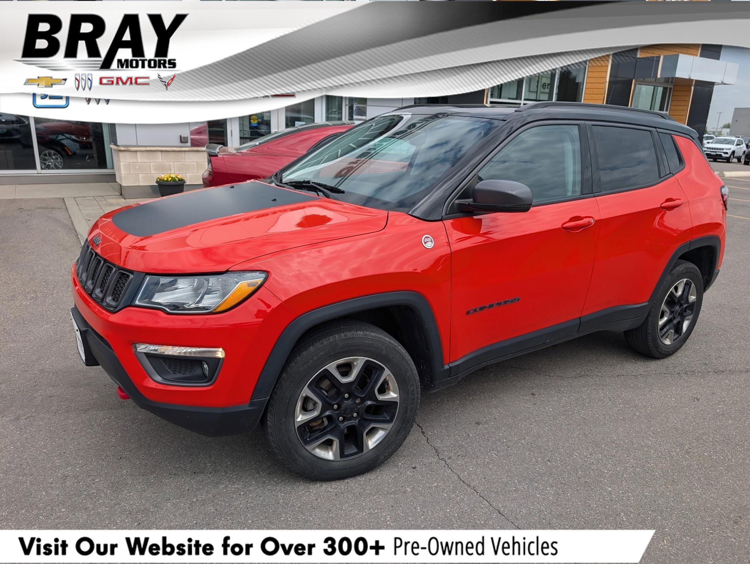 2017 Jeep Compass TrailhawkTRAILHAWK, 2.4L, 4X4, NAV, ROOF, HTD SEAT