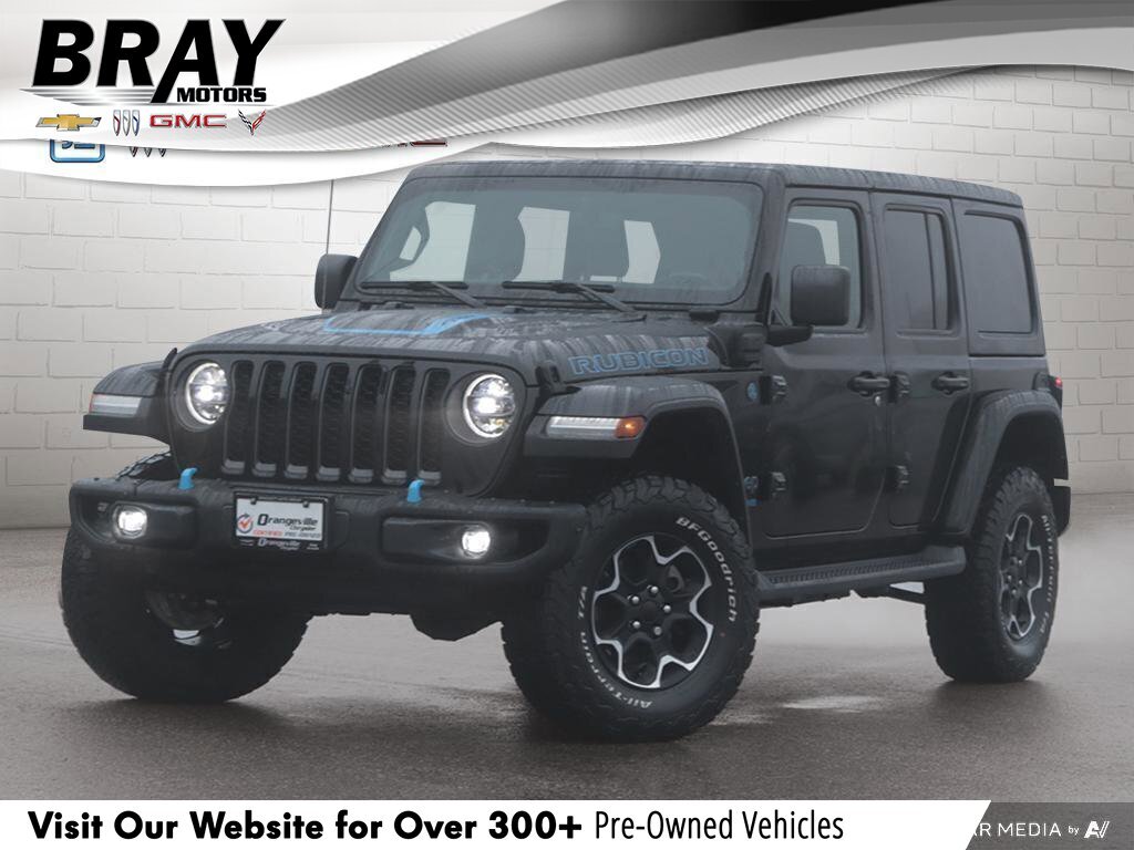 2022 Jeep Wrangler 4xe Unlimited RubiconRUBICON 4XE, NAV, HTD LEATHER, 1-