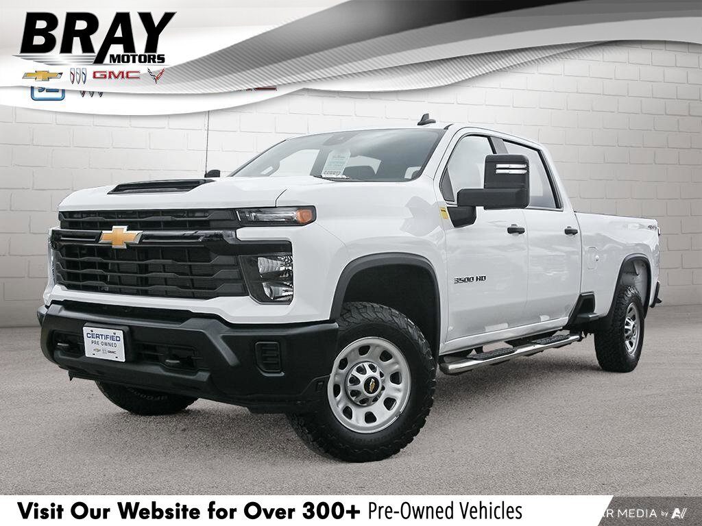 2024 Chevrolet SILVERADO 3500HD Work TruckW/T, CREW, 4X4, 6.6L, LONG BOX, CLEAN CA