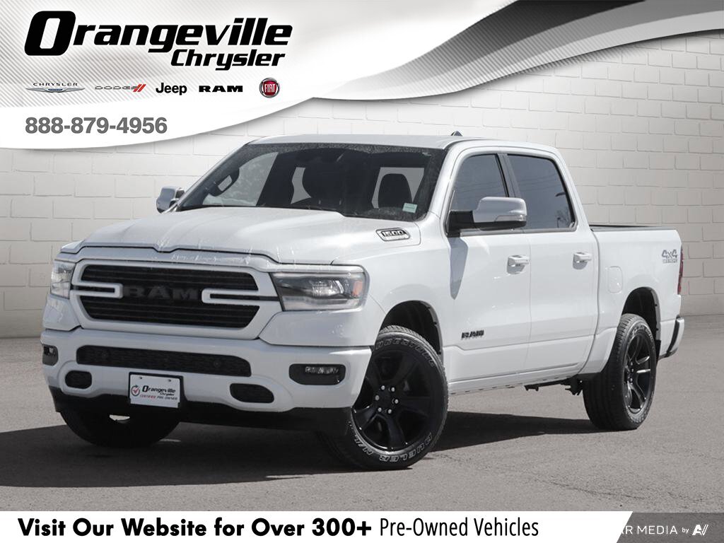 2022 Ram 1500 SportSPORT, CREW, HEMI, 4X4, NAV, HTD/COOL, 1-OWNE