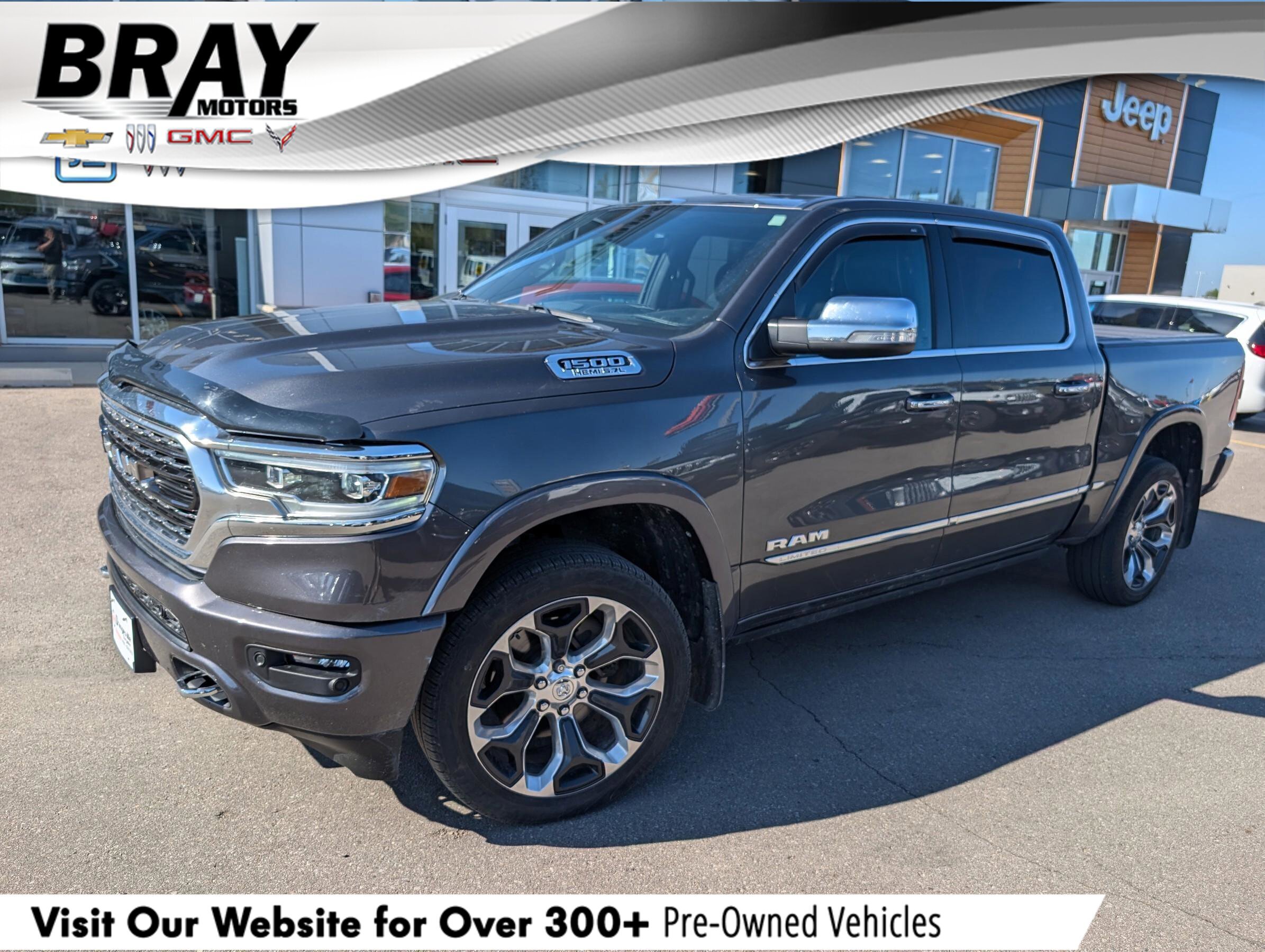 2022 Ram 1500 LimitedLIMITED, HEMI, CREW, 4X4, NAV, HTD/COOL, 1-