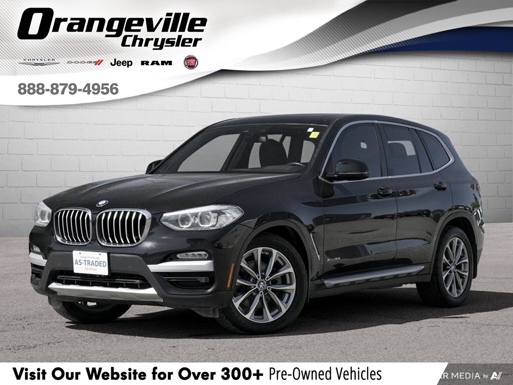 2018 BMW X3 xDrive30iCERTIFIED AS-TRADED, LEATHERETTE, NAV, BA