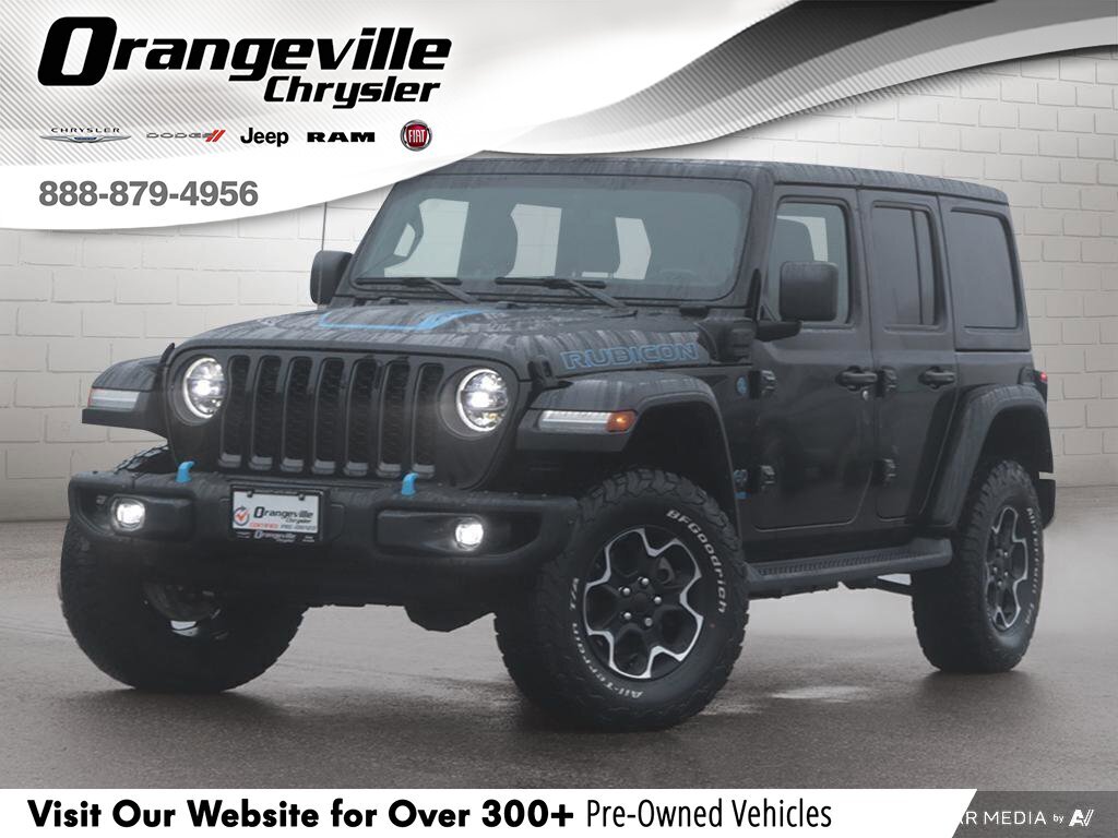 2022 Jeep Wrangler 4xe Unlimited RubiconRUBICON 4XE, NAV, HTD LEATHER, 1-