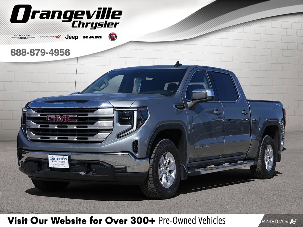 2023 GMC Sierra 1500 SLESLE, CREW, 4X4, 5.3L, HEATED CLOTH, TOW, 1-OWNE