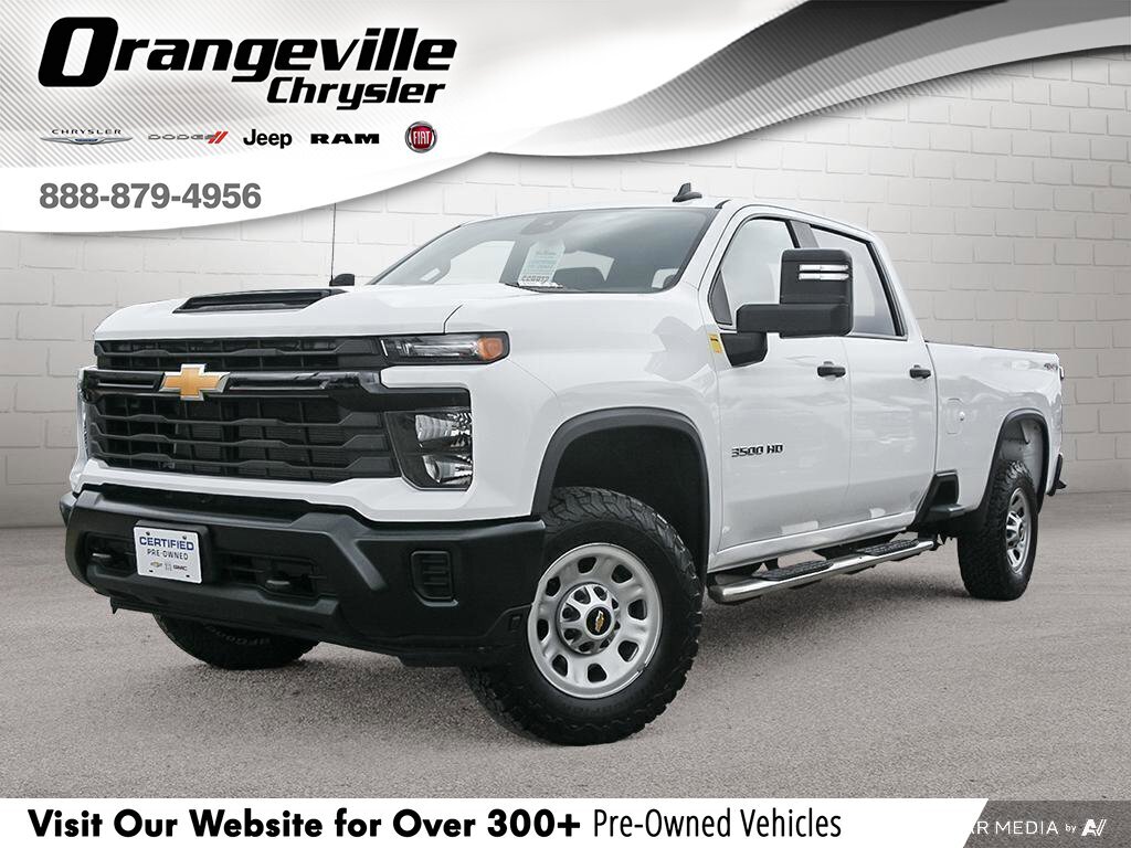 2024 Chevrolet SILVERADO 3500HD Work TruckW/T, CREW, 4X4, 6.6L, LONG BOX, CLEAN CA