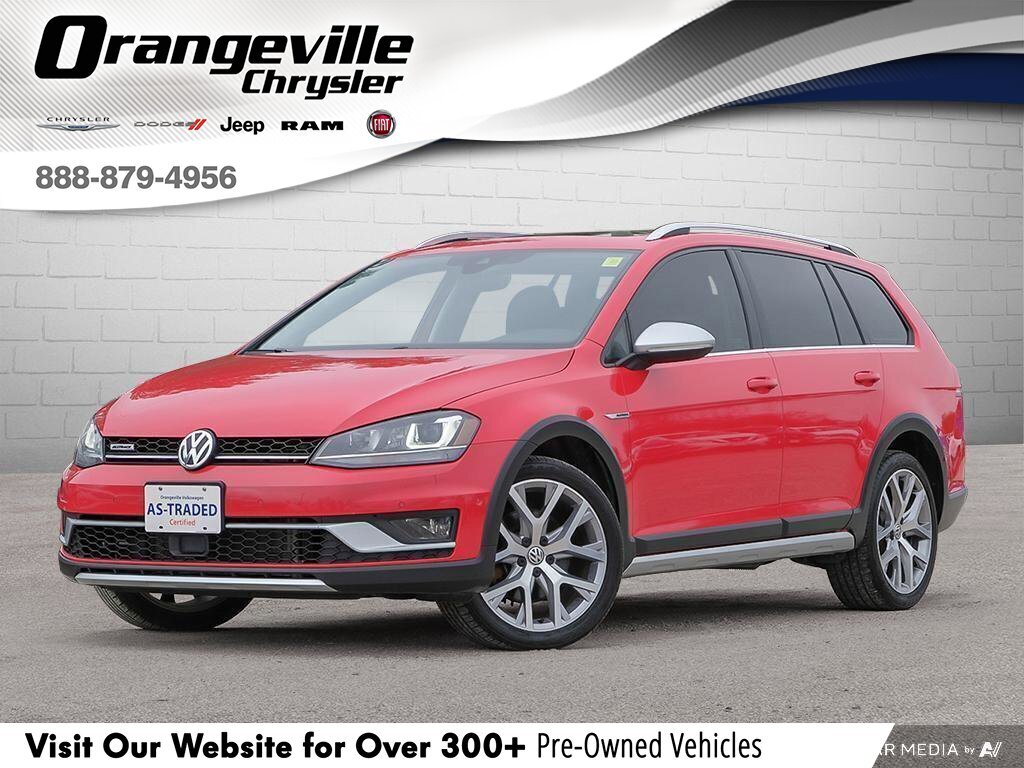 2017 Volkswagen Golf Alltrack 1.8 TSICERTIFIED AS-TRADED, ONE-OWNER, AWD, DRIVER