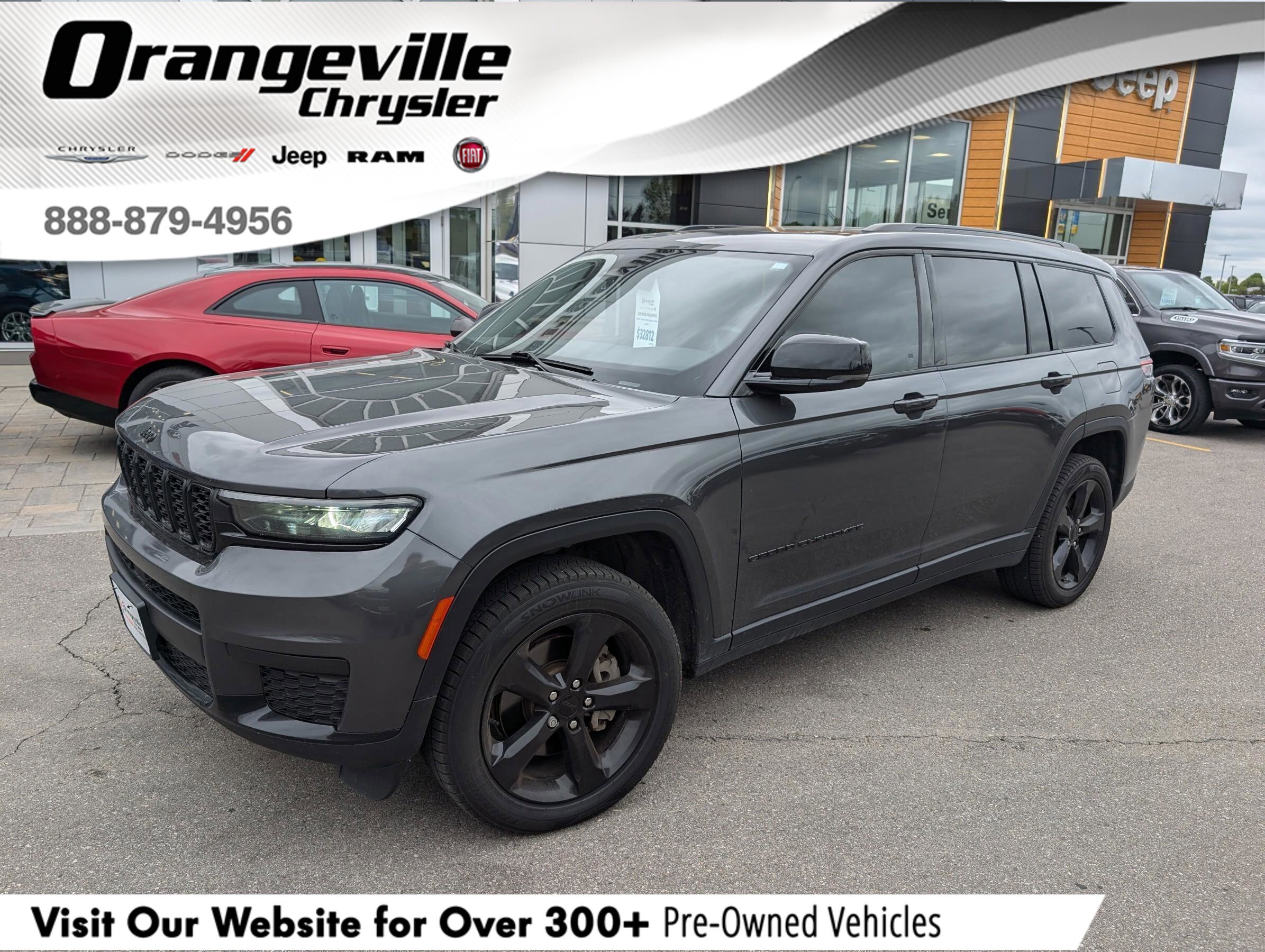 2021 Jeep Grand Cherokee L AltitudeALTITUDE, V6, ROOF, HTD LEATHER/SUEDE, TOW