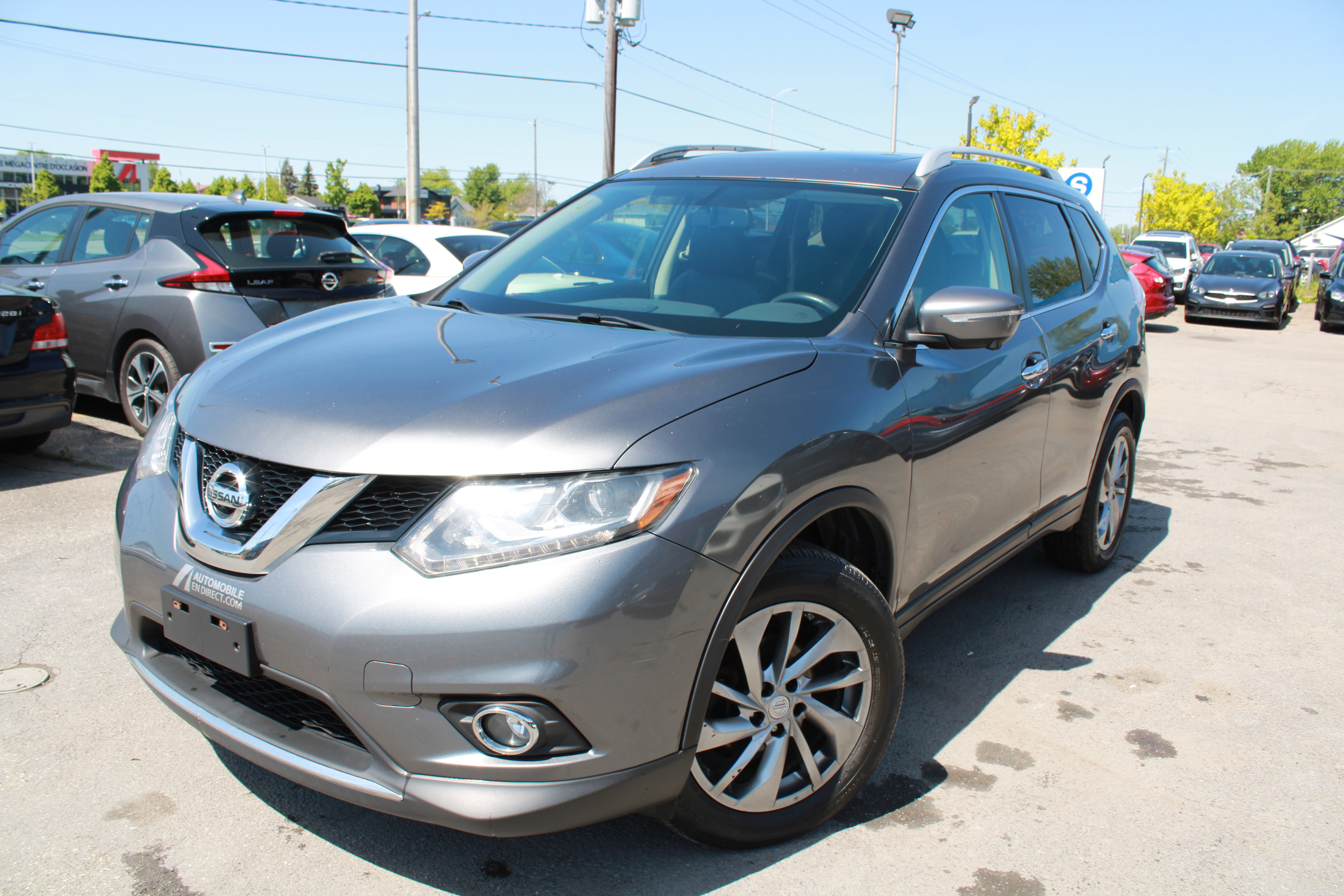 2014 Nissan Rogue AWD SL, CUIR, TOIT PANORAMIQUE, NAVIGATION, A/C