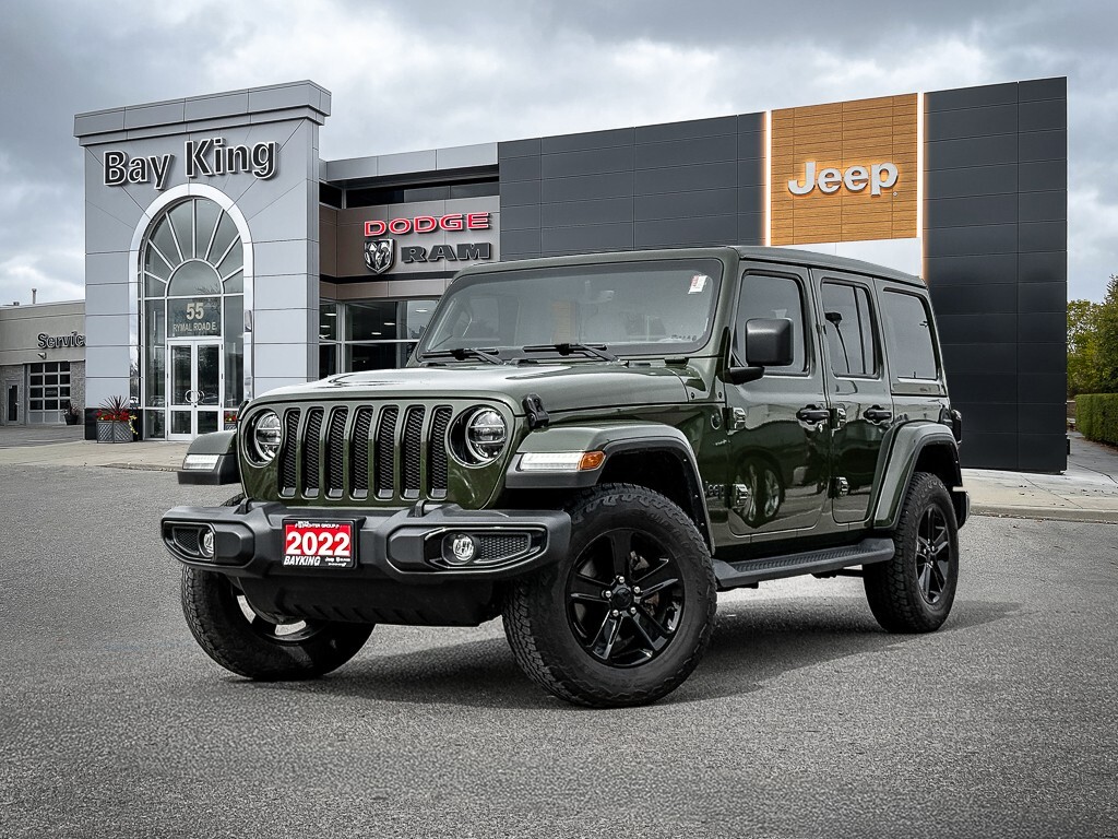 2022 Jeep WRANGLER UNLIMITED Sahara | ALTITUDE | SKY TOP | HEATED LEATHER | REM